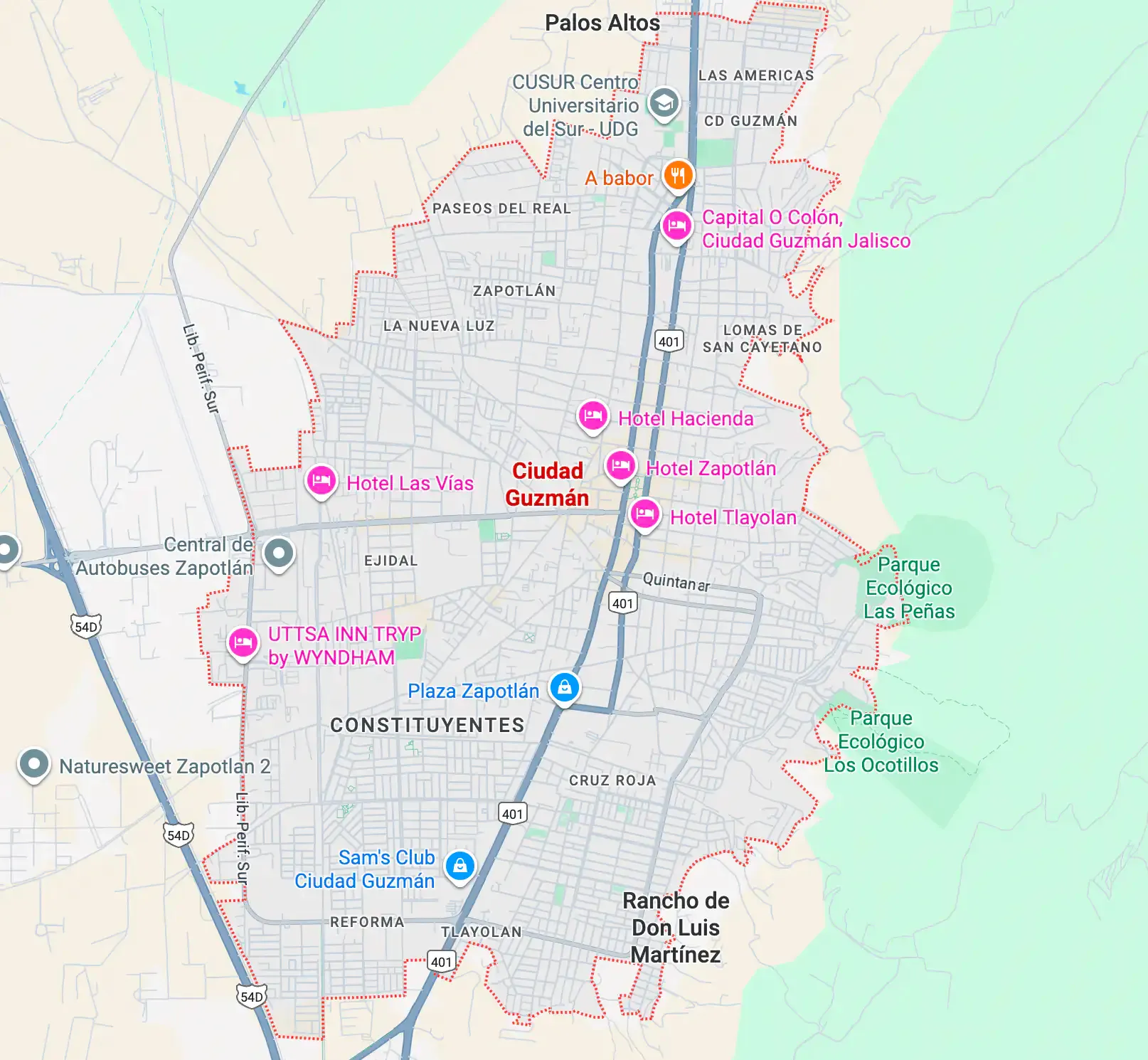 Mapa de Ciudad Guzmán - Ubicación Alleviare